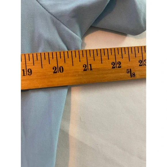 New GownTown Womens 1950s Cape Collar Vintage Swing Stretchy Blue White Dress 2X - Picture 9 of 12